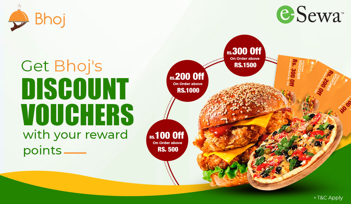 Redeem your eSewa Reward Points with Bhoj!