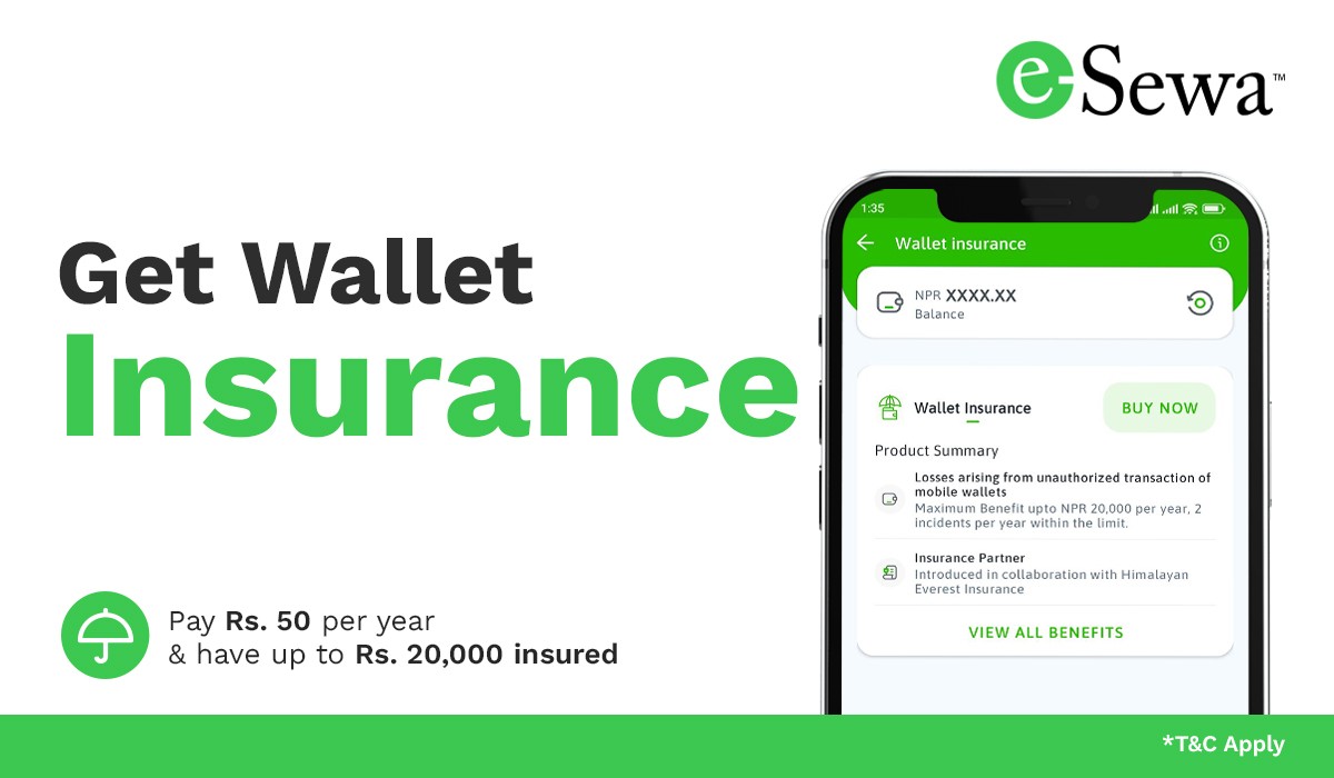 Secure Your eSewa Wallet, Get Wallet Insurance!